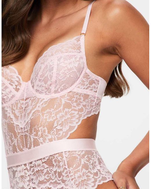Ann Summers Pink Hold Me Tight Bodysuit