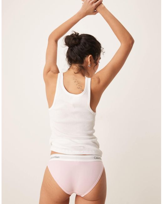 Calvin Klein White Modern Cotton Bikini Brief