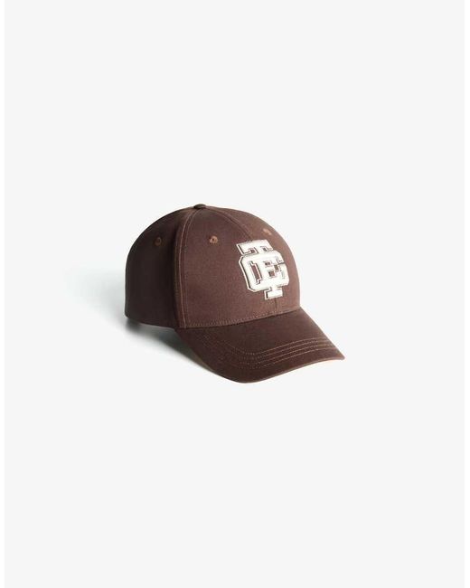 Bershka Brown Embroidered Cap for men