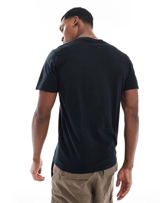 Hollister Blue Icon Motif Detail Fitted T-shirt for men