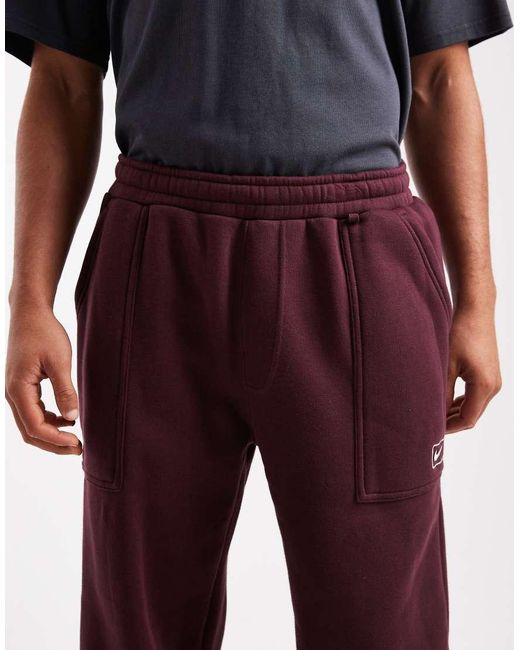 Nike Blue Street Fleece Tapered Joggers for men