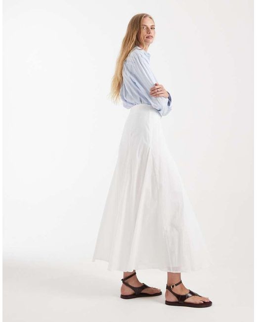 Gonna Lunga di ASOS in White
