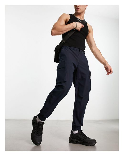 Top 79+ mens navy cargo trousers best in.duhocakina