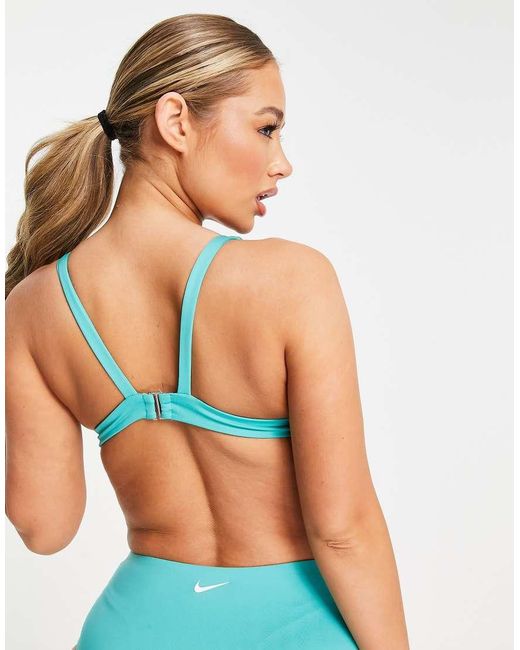 Nike Blue Nike Bralette Bikini Top