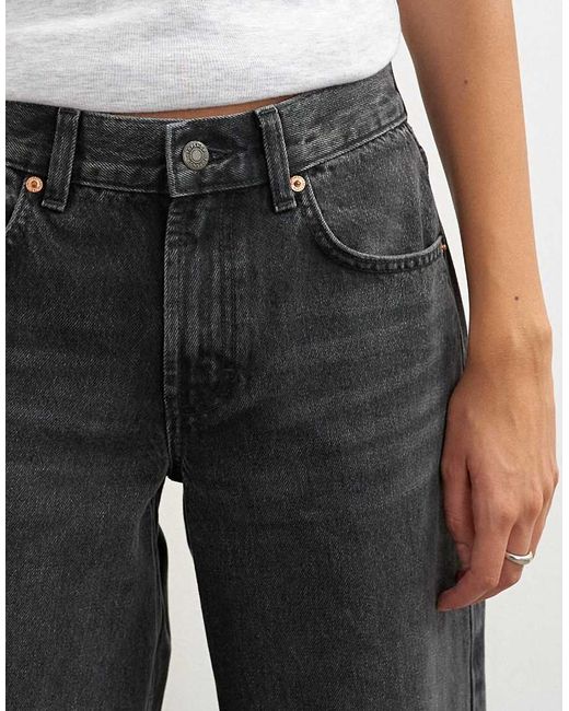 TOPSHOP White Cinch Low Rise Relaxed Jean