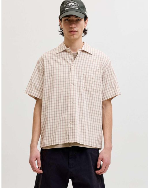 Jack & Jones – hemd in Natural für Herren