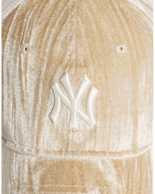 KTZ Natural Ny Yankees 9Forty Velvet Cap