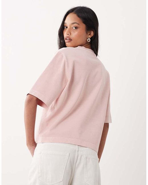 ARKET Pink Pure Cotton Heavyweight Boxy Fit T-shirt