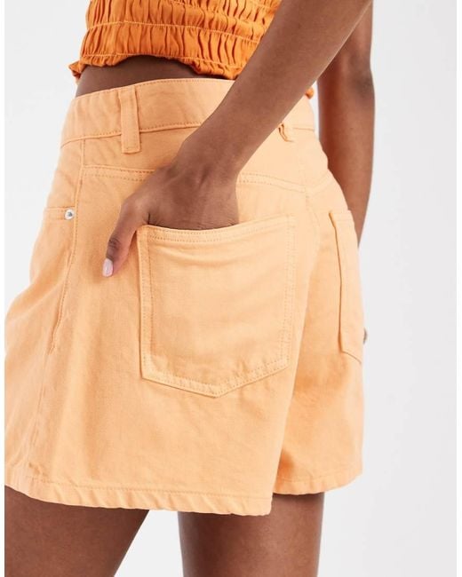ASOS Orange Longer A Line Shorts