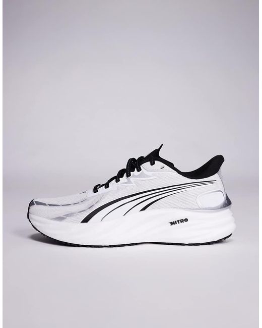 PUMA White Velocity Nitro 4 Trainers for men