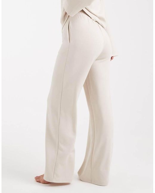 Vero Moda Natural Super Soft Tie Waist Wide Leg jogger Co-ord