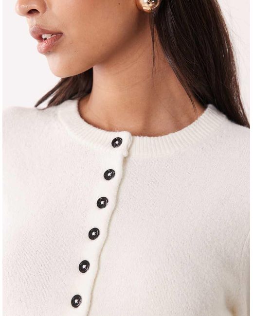 ASOS White Fitted Cardigan