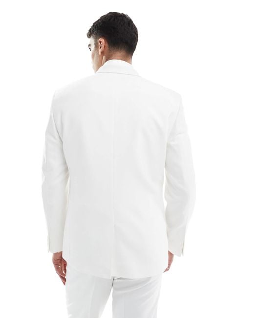 ASOS White Slim Suit Jacket for men
