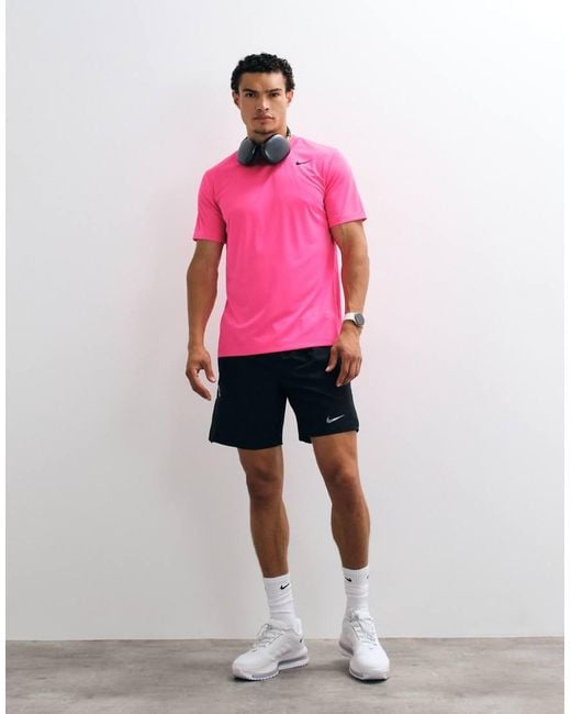 Nike Pink Dri-Fit Flex T-Shirt for men