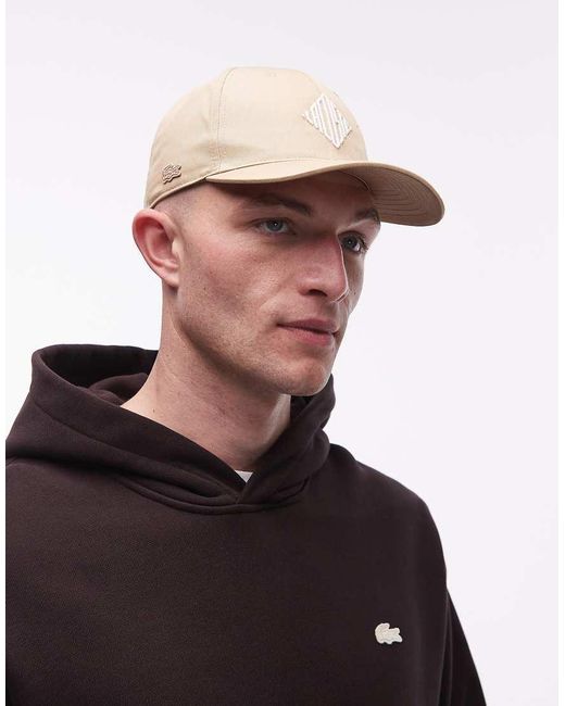 Cappellino Con Logo di Lacoste in Brown da Uomo