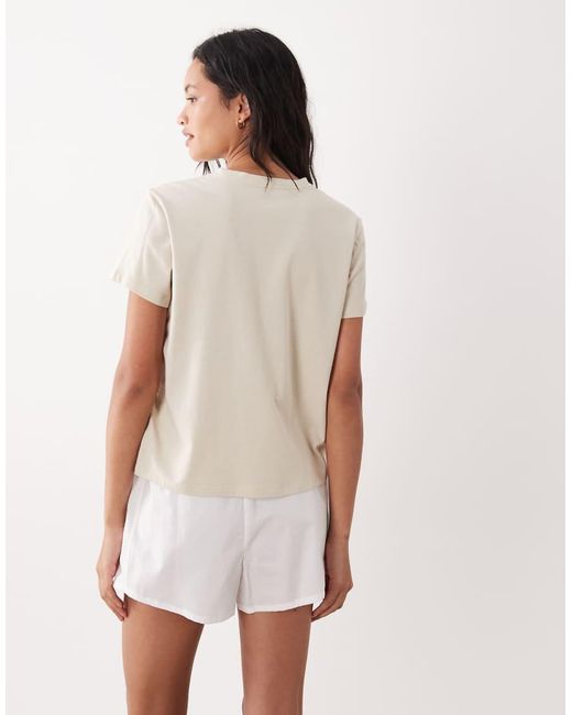 Calvin Klein Natural Logo T-Shirt Pyjama Set