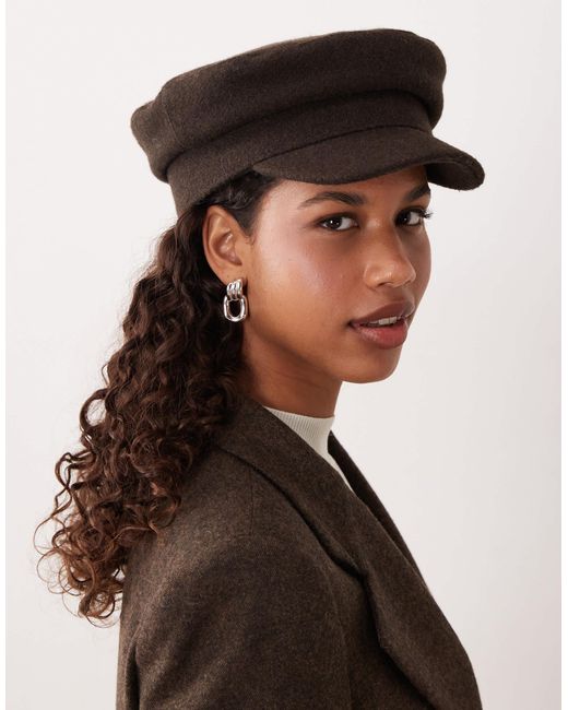 Casquette gavroche - marron Mango en coloris Brown