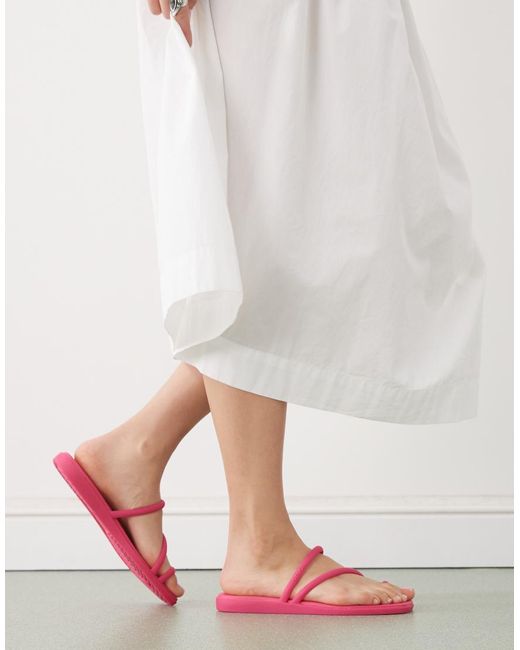 CROCSTM Pink Miami Toe Loop Sandal