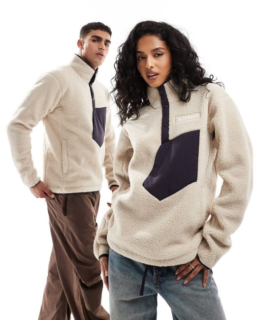 Adidas Originals Natural Adidas – terrex – unisex-sweatshirt aus teddy-fleece