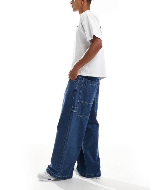 Hollister – weite big-jeans in Blue für Herren