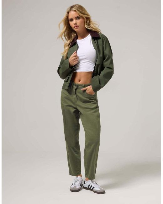 PixieGirl Green Petite Barrel Jeans