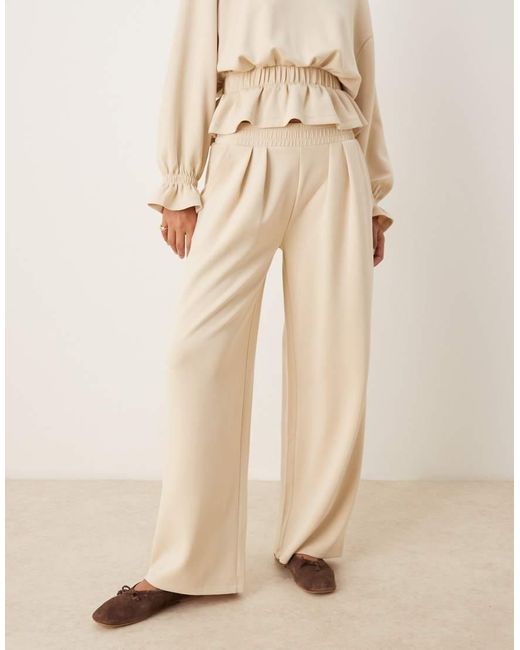 ASOS Natural Cupro Super Wide Leg jogger