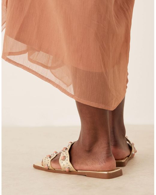 ASOS Brown – found – flache mules