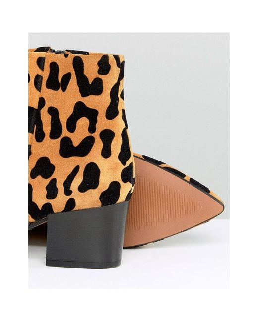 leopard print boots asos