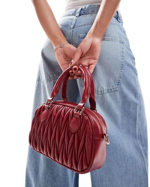 Glamorous Red – gesteppte bowlingtasche