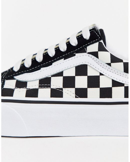 vans primary check old skool platform