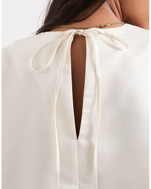 ASOS White Satin Tee