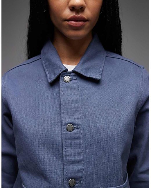 Dickies Blue Unlined Canvas Chore Jacket