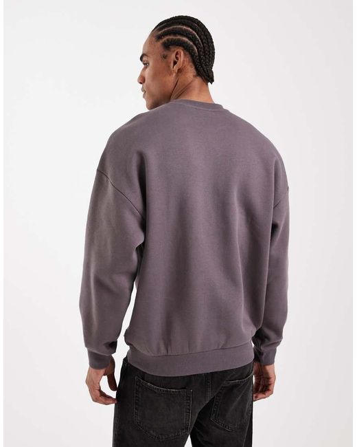 Only & Sons Purple Oversized Sweatshirt for men