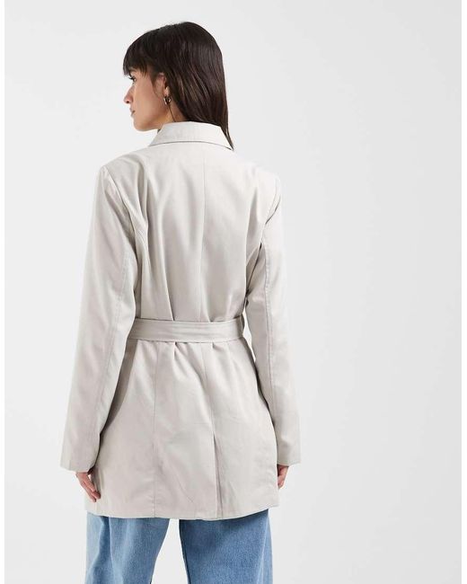 ONLY White Trench Coat