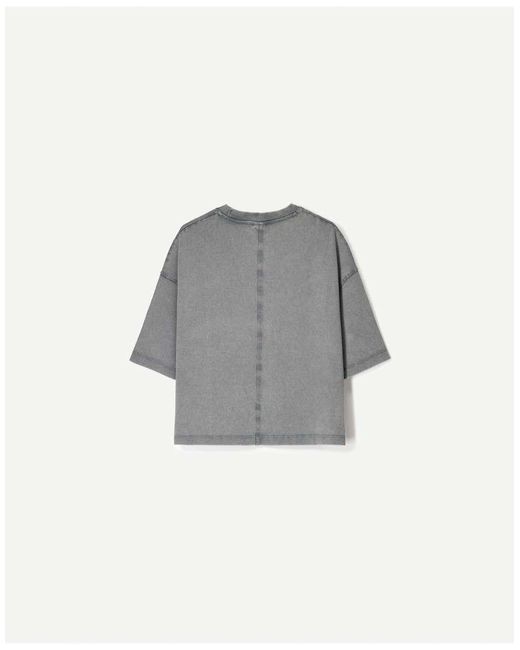 T-Shirt Squadrata di Bershka in Gray