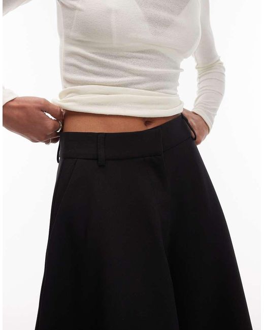 ASOS White Tailored Circle Maxi Skirt