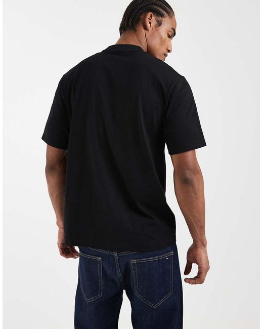 Fred Perry Black Laurel Wreath Logo Graphic T-shirt for men