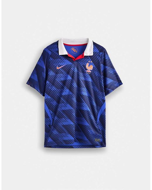 Nike Football Blue Nike France World Cup 26 Home Jersey