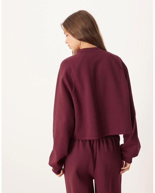 ASOS Red Interlock Cardigan