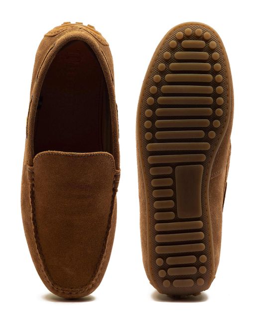 Thomas Crick – duval – lässige loafer-slipper aus leder in Brown für Herren