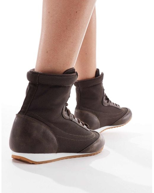 SEQWL Brown Drifters Boxing Boots
