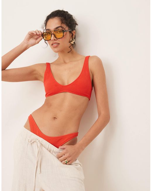 Mango Orange – strukturiertes bikinioberteil