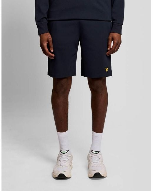 Lyle & Scott Blue Mid Layers Fly Fleece Shorts for men
