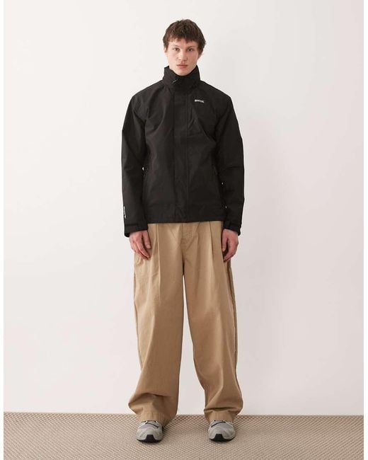 Regatta Black Waterproof Matt Ii Shell Jacket for men