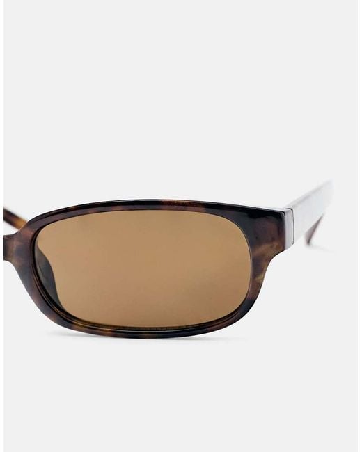 Pull&Bear Yellow Rectangular Sunglasses