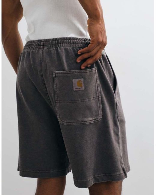 Carhartt White Harper Sweat Shorts for men