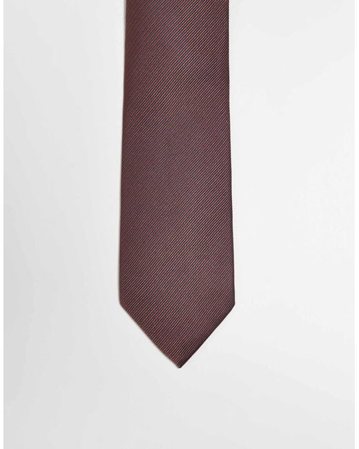 ASOS Purple Tie With Micro Stripe for men