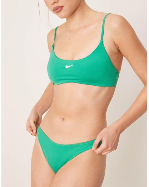 Nike Green Nike Essential Sling Bikini Bottom