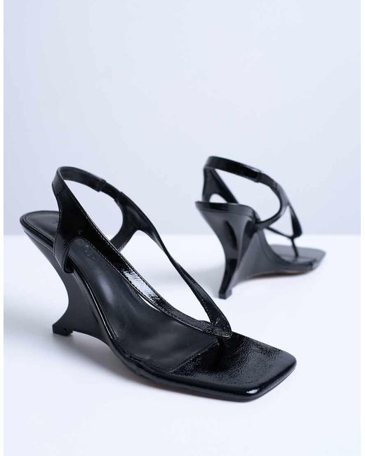 TOPSHOP Blue Indie Wedge Sandal