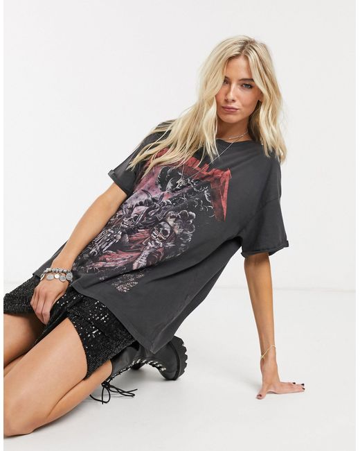 Bershka Black – Metallica – es T-Shirt